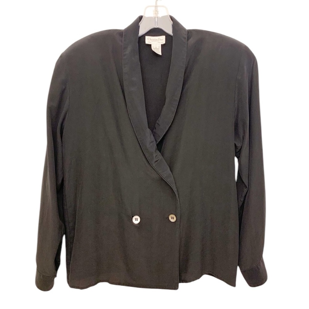 VINTAGE CHRISTIAN DIOR SEPARATE SILK TOP